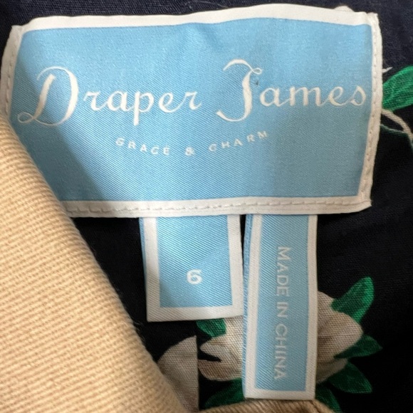 Draper James Womens 6 Khaki Spring Jacket Double Breasted 3/4 Ruffle Sleeve - Picture 2 of 3